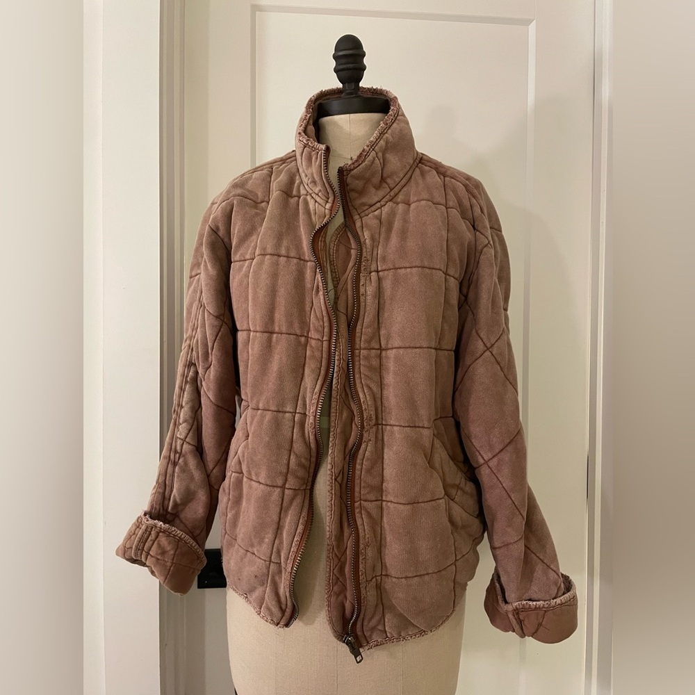 Free People Dolman Quilted Knit Jacket XS